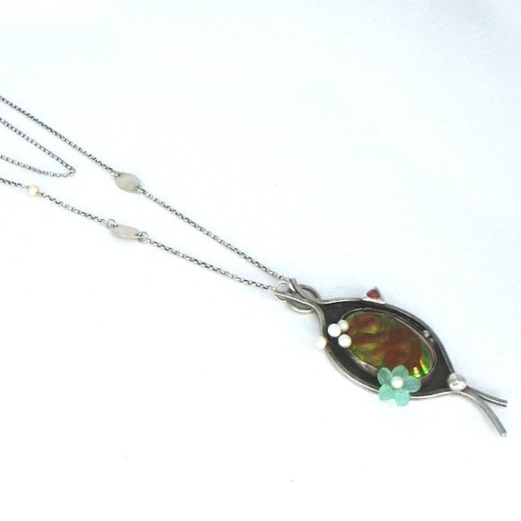 Intriguing Multi-Media Artisan Necklace - Picture 6 of 8